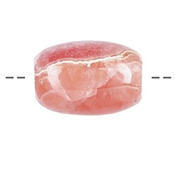0413093215 Tonneau percé en rhodochrosite, 1,7 - 2,1cm | Marco Schreier