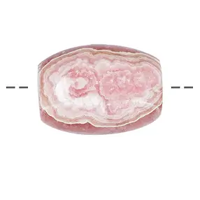 Tonneau percé en rhodochrosite, 2,4 - 2,8cm | Marco Schreier