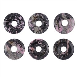 0413100300 Rodonita donut, 30mm | Schreier piedras preciosas, piedras curativas y joyería