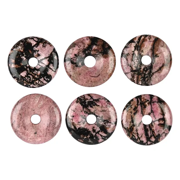 Rhodonite donut, 40mm | Schreier wholesale suppliers - precious & healing stones