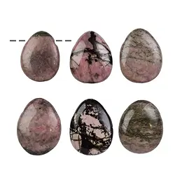 0413193002 Tumbled Stone Rhodonite drilled | wholesaler gems, healing stones & jewelry