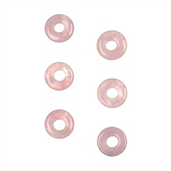 0413300150 Quarzo rosa a ciambella, 15 mm (6 pz./ UC) | grossista gemme e pietre curative