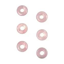 0413300150 Donut Rosenquarz, 15mm (6 St./VE) | Großhändler Edelsteine, Heilsteine & Schmuck