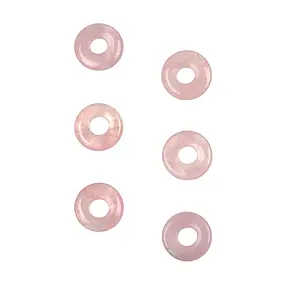 Donut Rosenquarz, 15mm (6 St./VE) | Großhändler Edelsteine, Heilsteine & Schmuck
