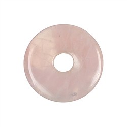 0413300400 Ciambella in quarzo rosa, 40 mm | gemme, pietre curative e gioielli all&#x27;ingrosso