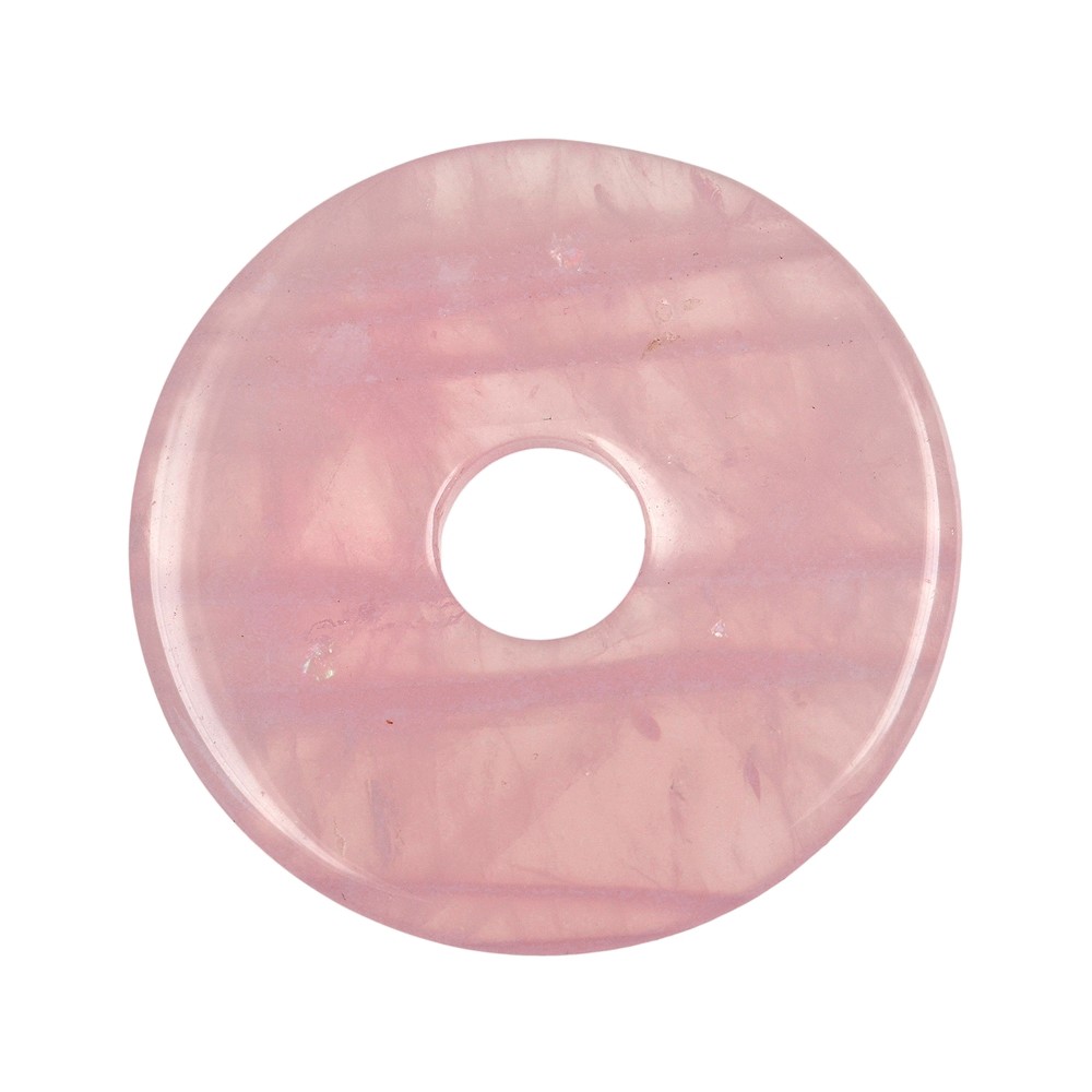 Cuarzo rosa Donut, 50mm | tienda de piedras preciosas, piedras curativas y joyas