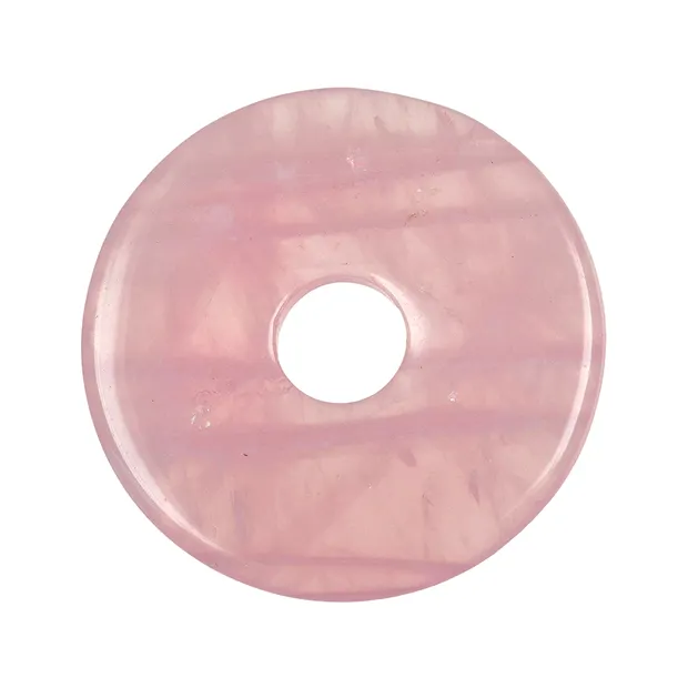 Donut Rose Quartz, 50mm | wholesaler - gems, precious & healing stones, jewelry