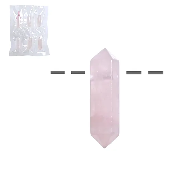 Pointe Quartz rose, percée, 3,0 - 3,5cm (6 pcs/UC) | Marco Schreier