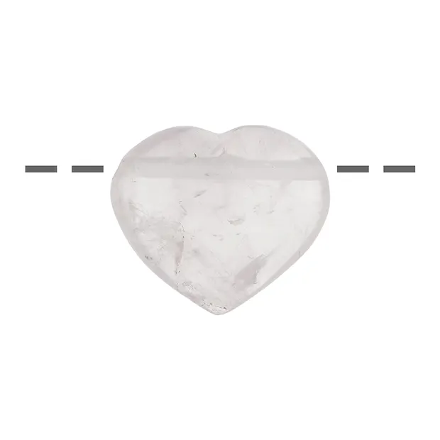 Coeur Quartz rose percé, 2,8 - 3,2cm | Marco Schreier