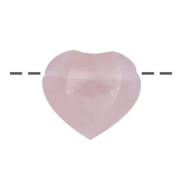 Corazón de cuarzo rosa perforado, 3,7 cm | Marco Schreier