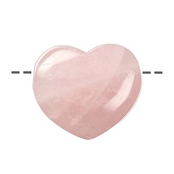 0413390635 Cuore di quarzo rosa forato, 3,5 cm | Gemme Schreier, pietre curative e gioielli