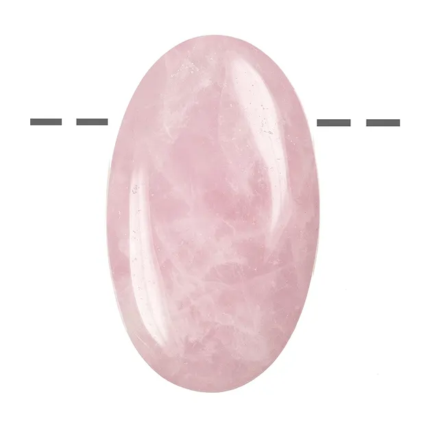 Linsenstein Rosenquarz gebohrt | Großhändler Edelsteine, Heilsteine & Schmuck