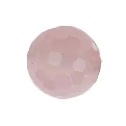 0413393412 Faceted Rose Quartz sphere, drilled, 12mm | wholesaler gems & healing stones