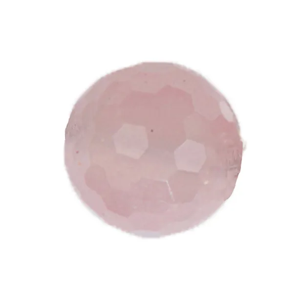 Boule de Quartz rose percée à facettes, 12mm | Marco Schreier