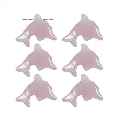 0413393540 Delfin Rosenquarz gebohrt, 2,5cm (6 St./VE) | Edelsteine, Heilsteine & Schmuck
