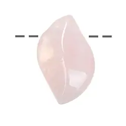 0413394008 Phoenix-Flügel Rosenquarz (Lebensfreude) gebohrt, 3,5cm | Marco Schreier