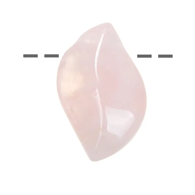 Phoenix Wings Rose Quartz (joie de vivre) drilled, 3.5cm | Marco Schreier