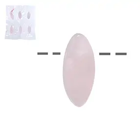 Navette Quartz rose, percée, 3,0cm (6 pcs/UC) | Marco Schreier