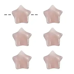 0413394602 Drilled Rose Quartz star, 15mm  | wholesaler gems, healing stones & jewelry