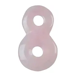 0413396029 Necklace piece "Infinity" Rose Quartz, 4cm | wholesaler gems & healing stones