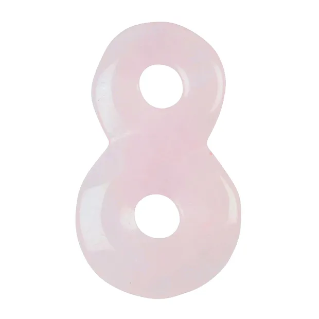 Collana "Infinity" Quarzo rosa, 4 cm | grossista gemme e pietre curative