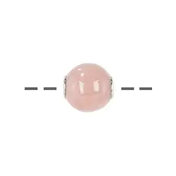 0413396612 Schmuckkugel Rosenquarz 12mm, rhodiniert | GH Edelsteine, Heilsteine & Schmuck