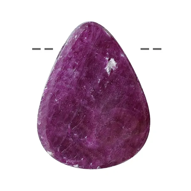 Tumbled Stone Ruby AAA drilled, 2,5 - 3,3cm | wholesaler gems & healing stones