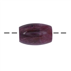 0413593215 Drilled Ruby barrel, 1.8-2.2 x 1.4-1.6 cm | wholesaler gems &amp; healing stones