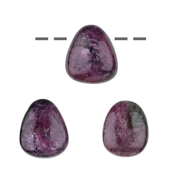 Piedra rodada Rubí AA perforada, 2,0cm | Marco Schreier