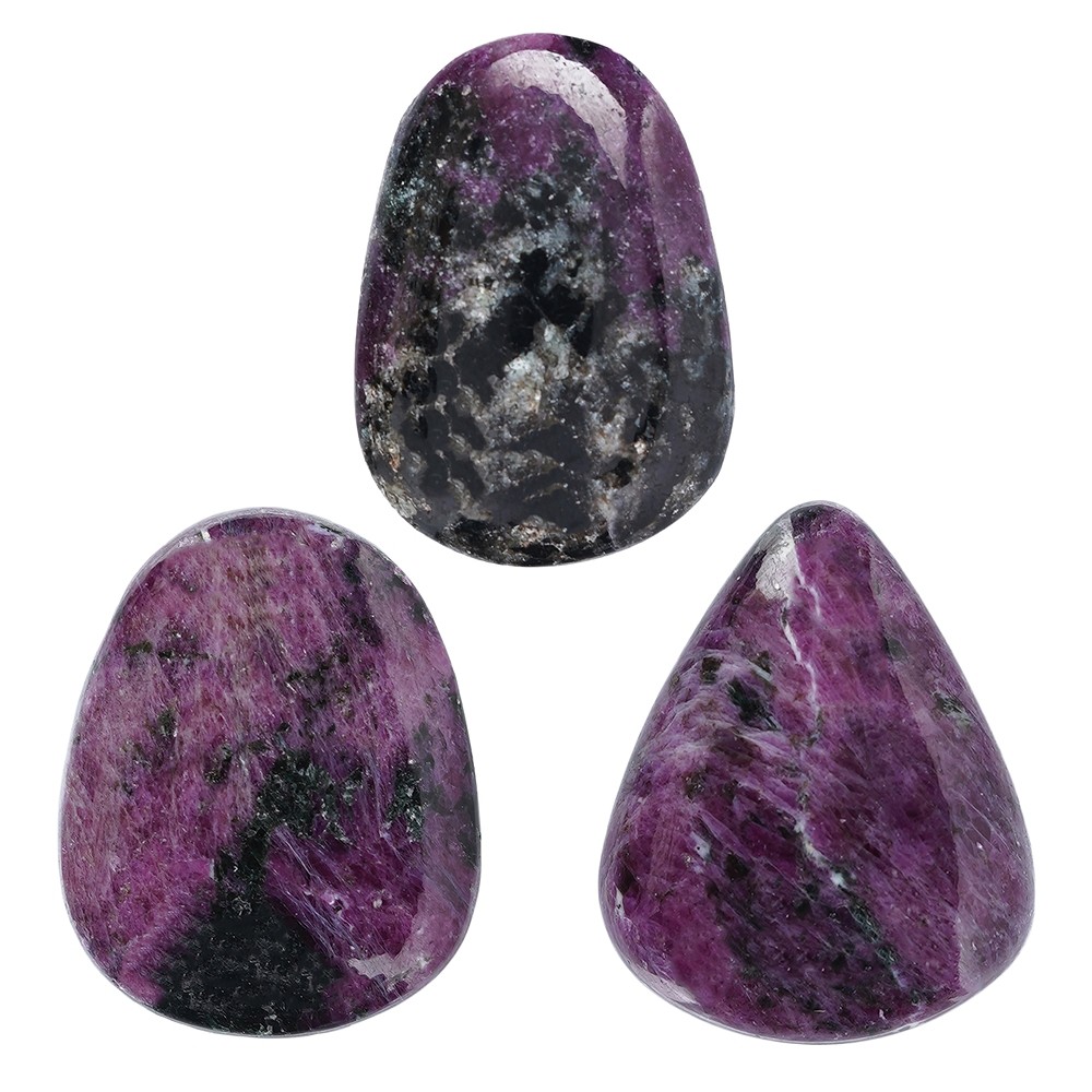 Pierres roulées Rubis AA percées, 2,5 - 3,3cm | Marco Schreier