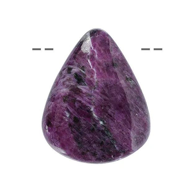 Piedra rodada de Rubí AA perforado, 2,5 - 3,3cm | Marco Schreier