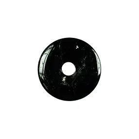Donut Schorl (stab.), 30mm | Pierres précieuses, pierres thérapeutiques & bijoux