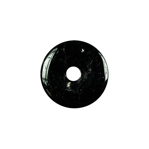 Donut Schorl (stab.), 30mm | Pierres précieuses, pierres thérapeutiques & bijoux