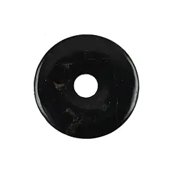 0413800400 Donut Schorl (stab.), 40mm | Pierres précieuses, pierres thérapeutiques & bijoux