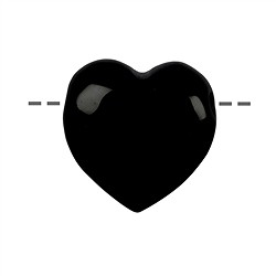 0413890635 Cuore forato di Schorl (stab.), 3,5 cm | grossista gemme e pietre curative