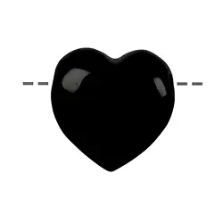 0413890635 Cuore forato di Schorl (stab.), 3,5 cm | grossista gemme e pietre curative