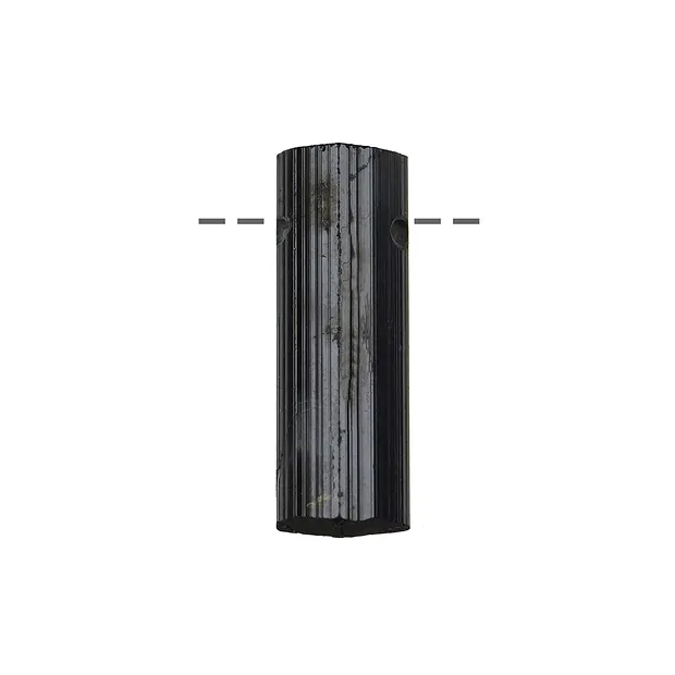 Cristal brut Schorl percé, 3,0 - 4,0cm (petit) | Marco Schreier