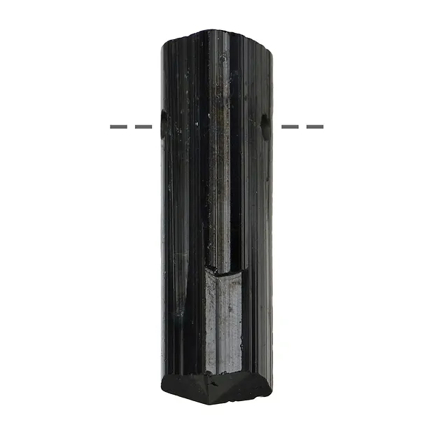 Cristal brut Schorl percé, 5,0cm (grand) | Marco Schreier