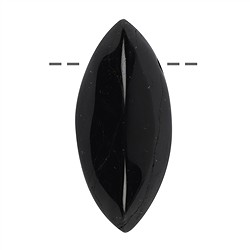 0413893245 Navetta Schorl (stab.) forata, 4,5 cm | grossista gemme e pietre curative