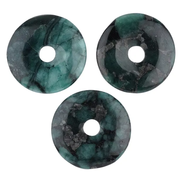 Donut Smaragd in Matrix, 40mm | Großhändler Edelsteine, Heilsteine & Schmuck