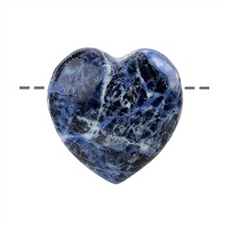 0414690635 Drilled Sodalite heart, 3.5cm | minerals trade - gems, healing stones & jewelry