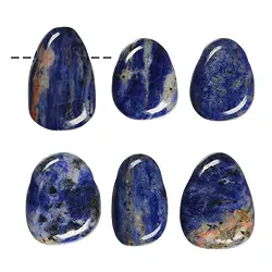 0414693002 Trommelstein Sodalith gebohrt | Großhändler Edelsteine, Heilsteine & Schmuck