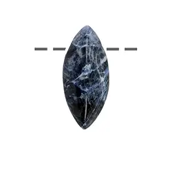 0414693230 Marquise Sodalite drilled, 3.0cm | wholesaler gems, healing stones & jewelry