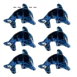 0414693540 Delfin Sodalith gebohrt, 2,5cm (6 St./VE) | GH Edelsteine, Heilsteine & Schmuck