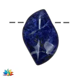 0414694008 Aile de Phénix Sodalite (Entrer dans la rivière) percée, 3,5cm | Marco Schreier