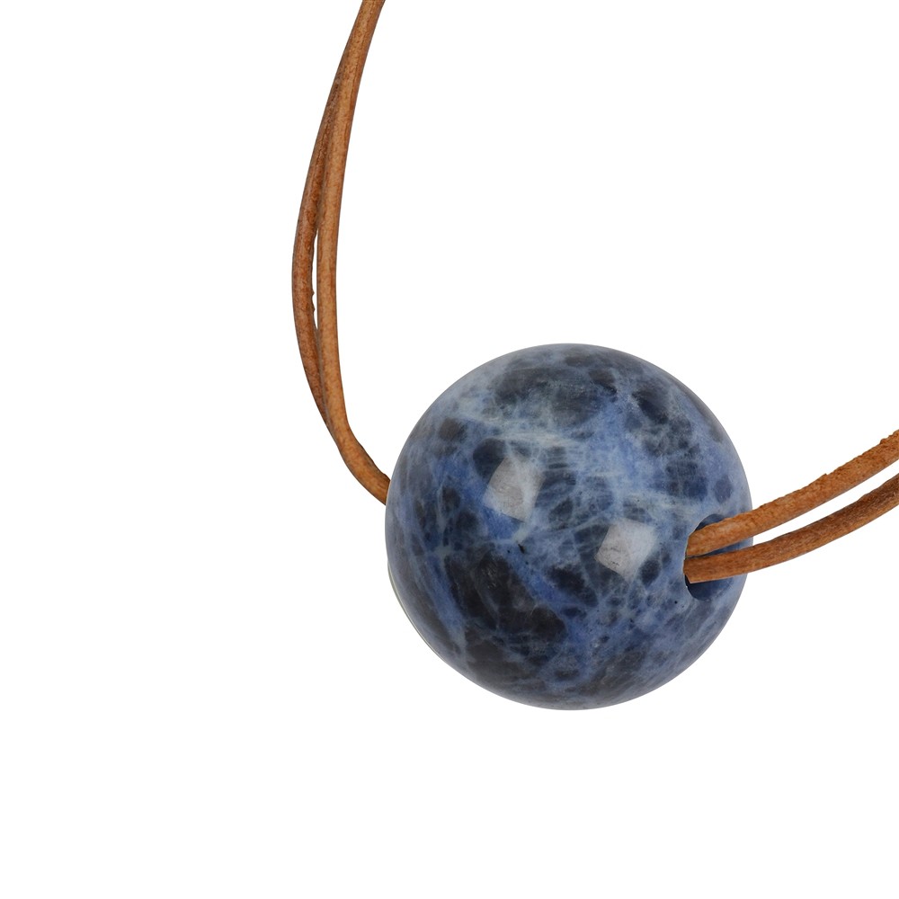 Kugel Sodalith gebohrt, 25mm | Mineralienhandel Edelsteine, Heilsteine & Schmuck