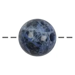0414694525 Drilled Sodalite ball, 25mm | Schreier wholesale; gems, healing stones & jewelry