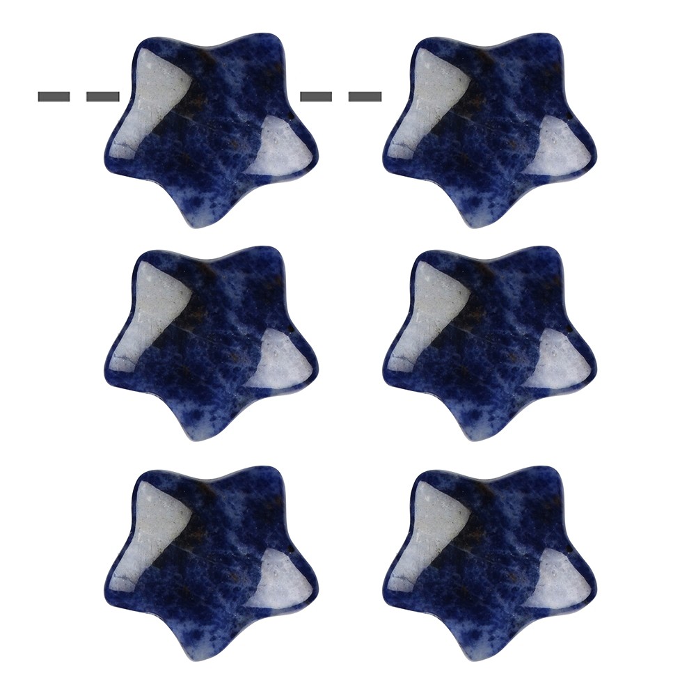 Étoile Sodalite percée, 15mm | Marco Schreier