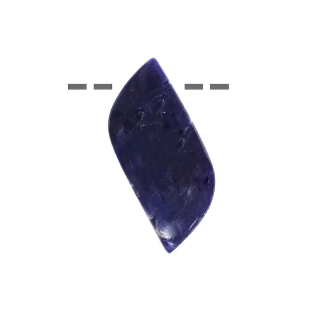 Cabochon Sodalith gebohrt, 3,5 - 4,0cm, verschiedene Formen | Marco Schreier