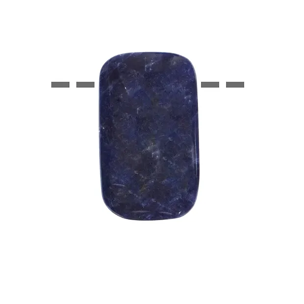 Cabochon Sodalith gebohrt, 3,5 - 4,0cm, verschiedene Formen | Marco Schreier